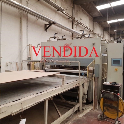Veneer faced pressing line 8000x2000