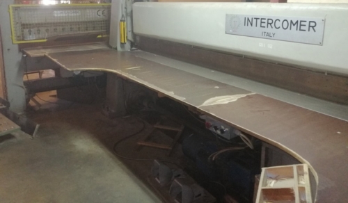 Guillotina saneamiento paquetes chapa INTERCOMER